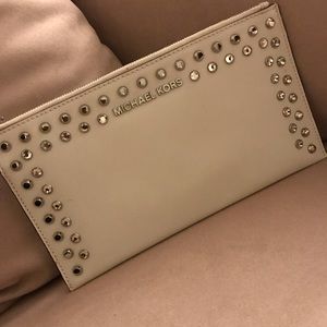 Michael Kors Rhinestones & Studded Wristlet
